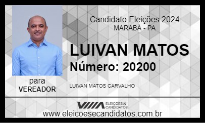 Candidato LUIVAN MATOS 2024 - MARABÁ - Eleições