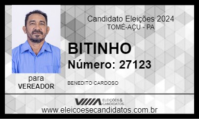 Candidato BITINHO 2024 - TOMÉ-AÇU - Eleições