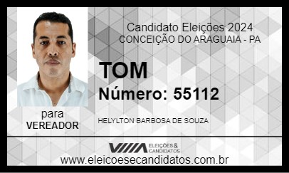 Candidato TOM 2024 - CONCEIÇÃO DO ARAGUAIA - Eleições