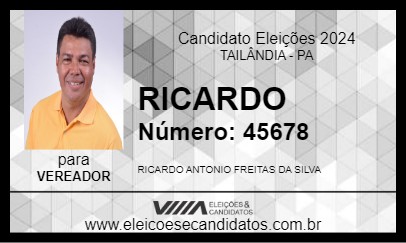 Candidato RICARDO 2024 - TAILÂNDIA - Eleições