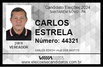 Candidato CARLOS ESTRELA 2024 - SANTARÉM NOVO - Eleições