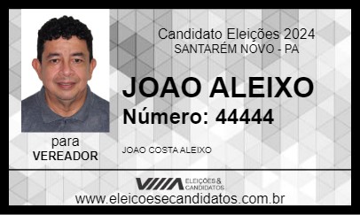 Candidato JOAO ALEIXO 2024 - SANTARÉM NOVO - Eleições