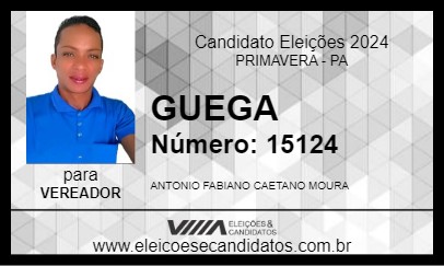 Candidato GUEGA 2024 - PRIMAVERA - Eleições