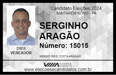 Candidato SERGINHO ARAGÃO 2024 - SANTARÉM NOVO - Eleições