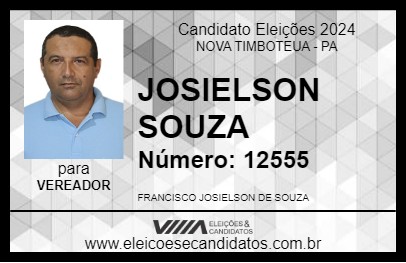 Candidato JOSIELSON 2024 - NOVA TIMBOTEUA - Eleições