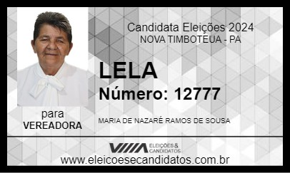 Candidato LELA 2024 - NOVA TIMBOTEUA - Eleições