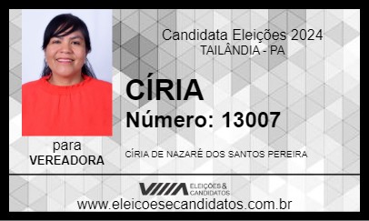 Candidato CÍRIA 2024 - TAILÂNDIA - Eleições