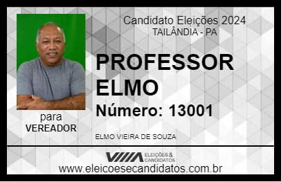 Candidato PROFESSOR ELMO 2024 - TAILÂNDIA - Eleições