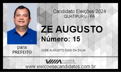 Candidato ZE AUGUSTO 2024 - QUATIPURU - Eleições