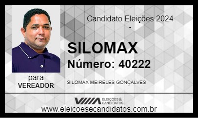 Candidato SILOMAX 2024 - CAMETÁ - Eleições