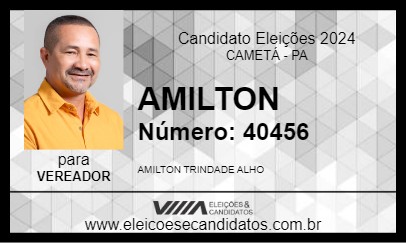 Candidato AMILTON 2024 - CAMETÁ - Eleições