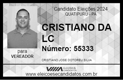 Candidato CRISTIANO DA LC 2024 - QUATIPURU - Eleições