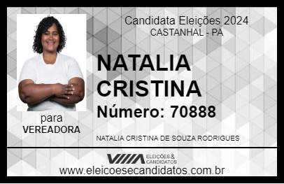 Candidato NATALIA CRISTINA 2024 - CASTANHAL - Eleições