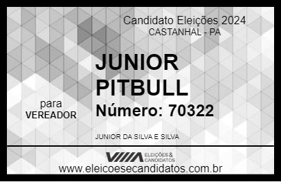 Candidato JUNIOR PITBULL 2024 - CASTANHAL - Eleições