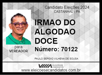 Candidato IRMAO DO ALGODAO DOCE 2024 - CASTANHAL - Eleições