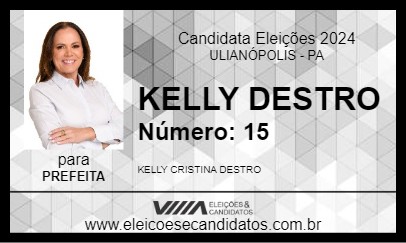 Candidato KELLY DESTRO 2024 - ULIANÓPOLIS - Eleições