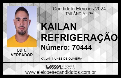 Candidato KAILAN REFRIGERAÇÃO 2024 - TAILÂNDIA - Eleições