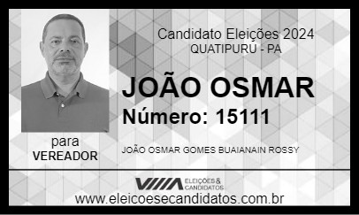 Candidato JOÃO OSMAR 2024 - QUATIPURU - Eleições