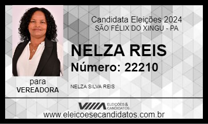 Candidato NELZA REIS 2024 - SÃO FÉLIX DO XINGU - Eleições