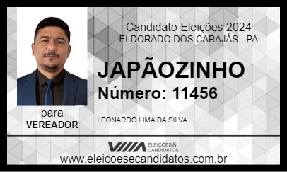 Candidato JAPÃOZINHO 2024 - ELDORADO DOS CARAJÁS - Eleições