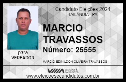 Candidato MARCIO TRAVASSOS 2024 - TAILÂNDIA - Eleições