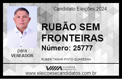 Candidato RUBÃO SEM FRONTEIRAS 2024 - TAILÂNDIA - Eleições