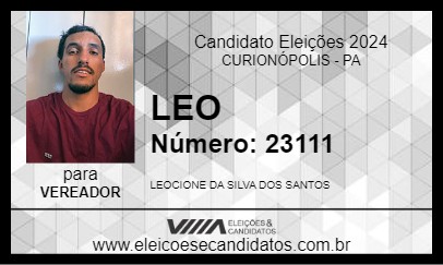 Candidato LEO 2024 - CURIONÓPOLIS - Eleições