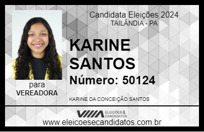 Candidato KARINE SANTOS 2024 - TAILÂNDIA - Eleições