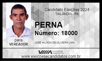 Candidato PERNA 2024 - TAILÂNDIA - Eleições