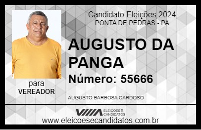 Candidato AUGUSTO DA PANGA 2024 - PONTA DE PEDRAS - Eleições