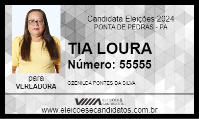 Candidato TIA LOURA 2024 - PONTA DE PEDRAS - Eleições