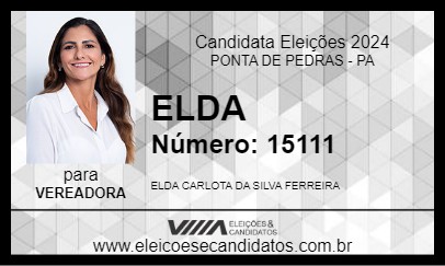 Candidato ELDA 2024 - PONTA DE PEDRAS - Eleições