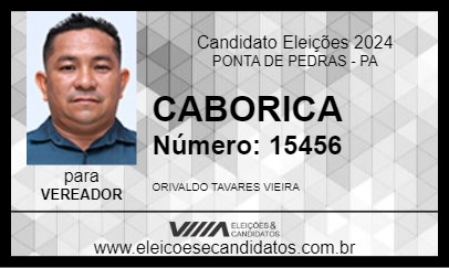 Candidato CABORICA 2024 - PONTA DE PEDRAS - Eleições