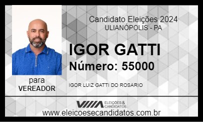 Candidato IGOR GATTI 2024 - ULIANÓPOLIS - Eleições