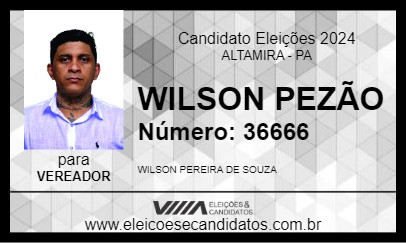 Candidato WILSON PEZÃO 2024 - ALTAMIRA - Eleições