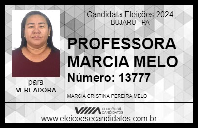 Candidato PROFESSORA MARCIA MELO 2024 - BUJARU - Eleições