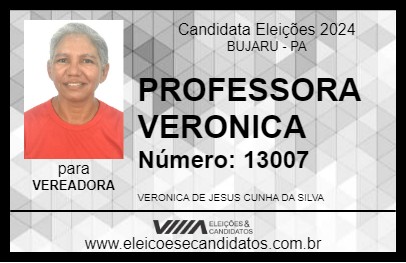 Candidato PROFESSORA VERONICA 2024 - BUJARU - Eleições