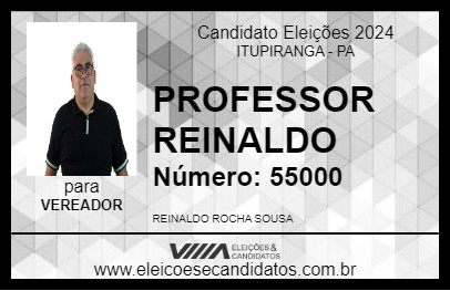 Candidato PROFESSOR REINALDO 2024 - ITUPIRANGA - Eleições