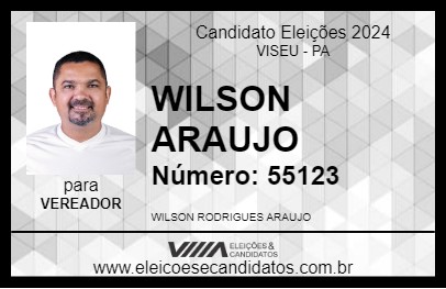 Candidato WILSON ARAUJO 2024 - VISEU - Eleições