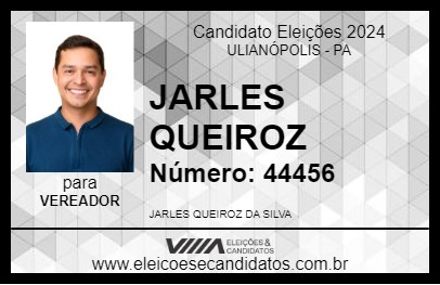 Candidato JARLES QUEIROZ 2024 - ULIANÓPOLIS - Eleições