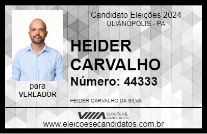 Candidato HEIDER CARVALHO 2024 - ULIANÓPOLIS - Eleições