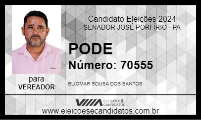 Candidato PODE 2024 - SENADOR JOSÉ PORFÍRIO - Eleições