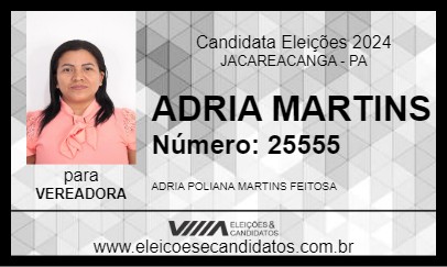 Candidato ADRIA MARTINS 2024 - JACAREACANGA - Eleições