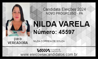 Candidato NILDA VARELA 2024 - NOVO PROGRESSO - Eleições