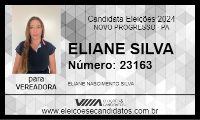 Candidato ELIANE SILVA 2024 - NOVO PROGRESSO - Eleições