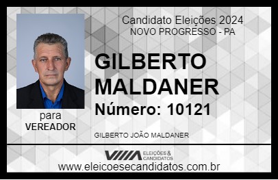 Candidato GILBERTO MALDANER 2024 - NOVO PROGRESSO - Eleições