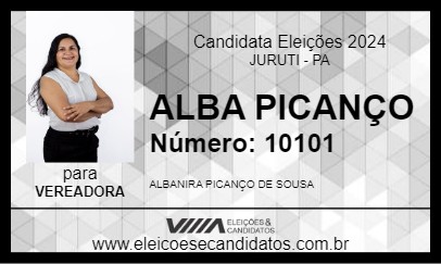 Candidato ALBA PICANÇO 2024 - JURUTI - Eleições