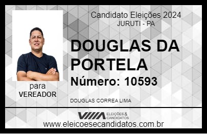 Candidato DOUGLAS DA PORTELA 2024 - JURUTI - Eleições