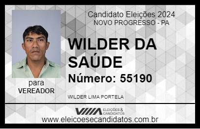 Candidato WILDER DA SAÚDE 2024 - NOVO PROGRESSO - Eleições