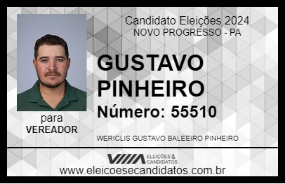 Candidato GUSTAVO PINHEIRO 2024 - NOVO PROGRESSO - Eleições